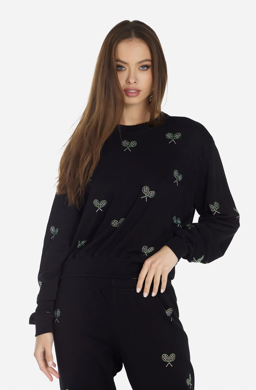 Lauren Moshi Spalding Moshi Tennis Club Sweater Hoodie by Lauren Moshi as seen on celebrities