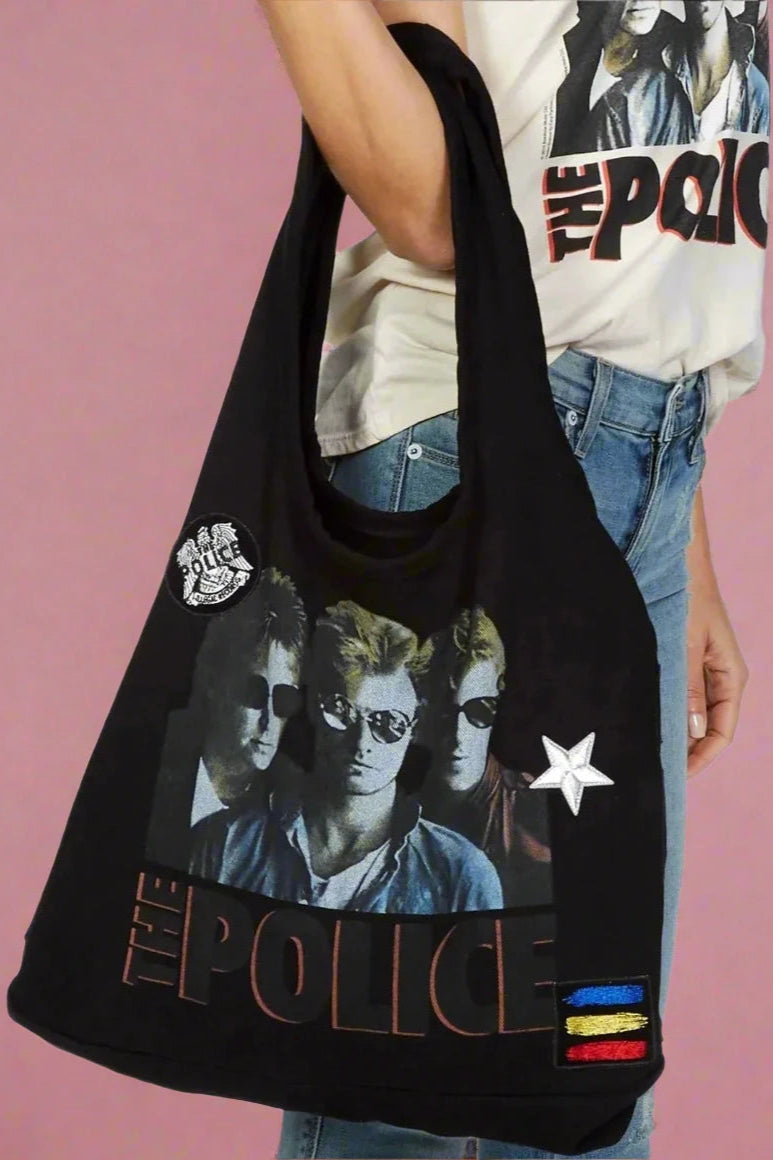 Lauren Moshi Taylor The Police Band Tote Bag Tote Bag by Lauren Moshi as seen on celebrities