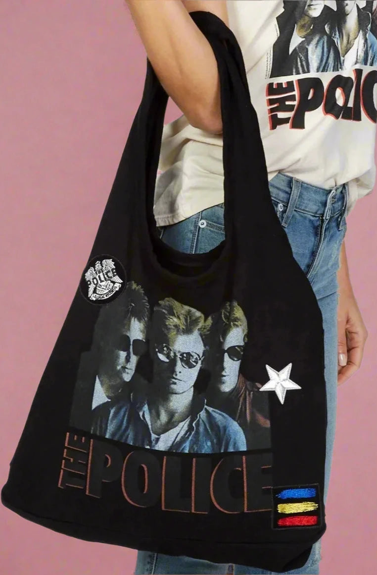 Lauren Moshi Taylor The Police Band Tote Bag Tote Bag by Lauren Moshi as seen on celebrities