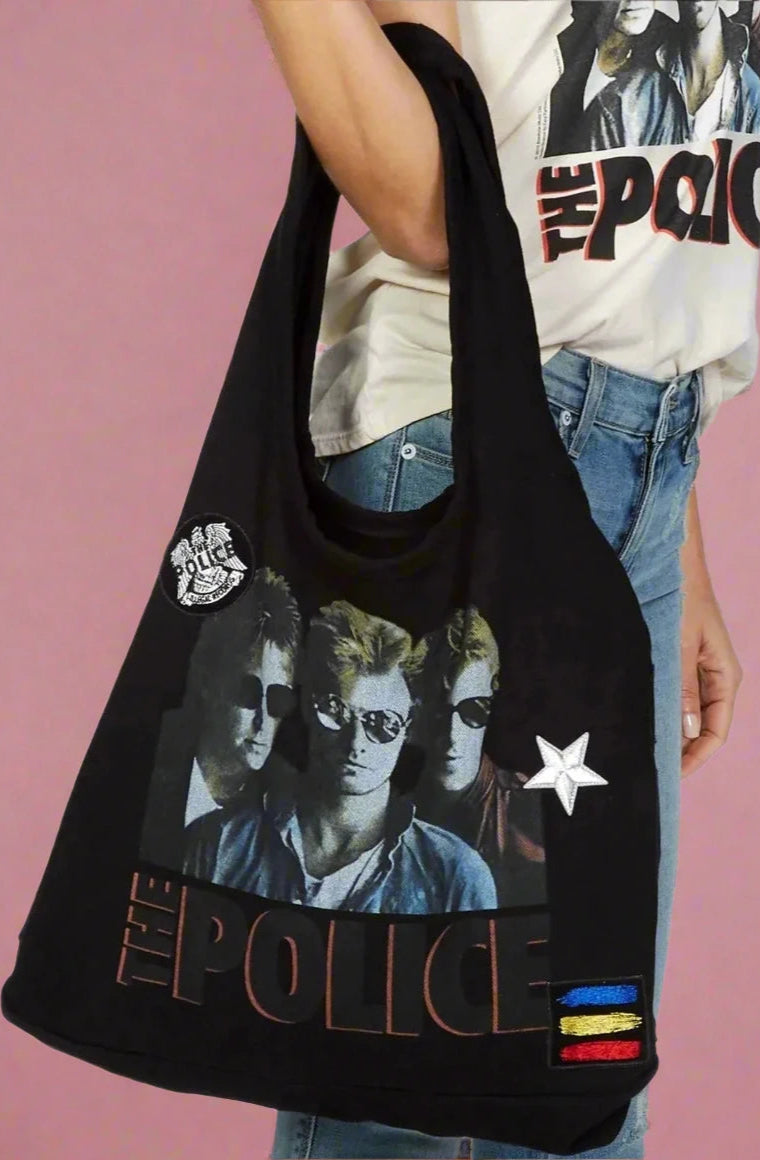 Lauren Moshi Taylor The Police Band Tote Bag Tote Bag by Lauren Moshi as seen on celebrities
