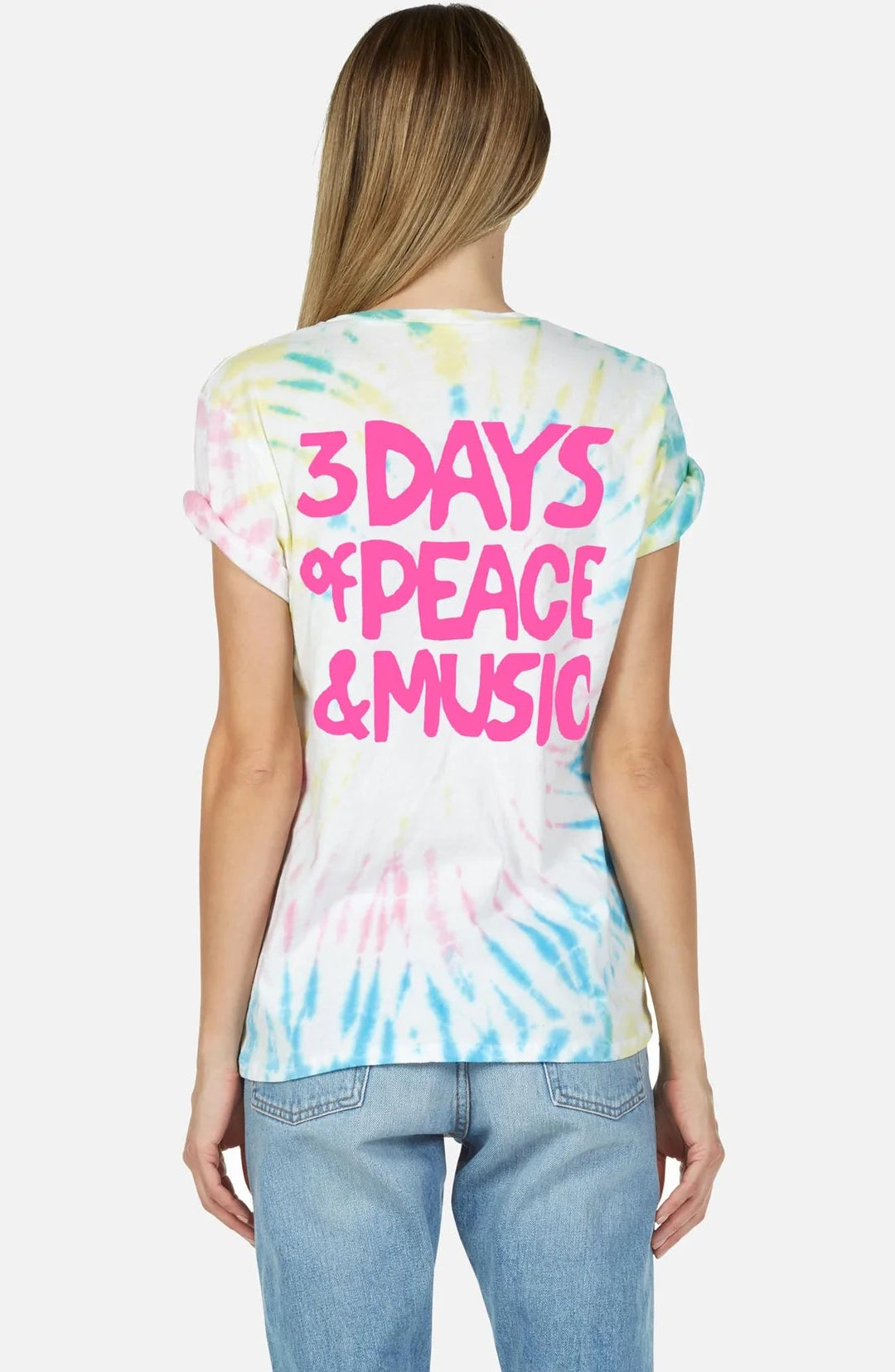 Lauren Moshi Wolf Woodstock Peace Tee T-Shirt by Lauren Moshi as seen on celebrities