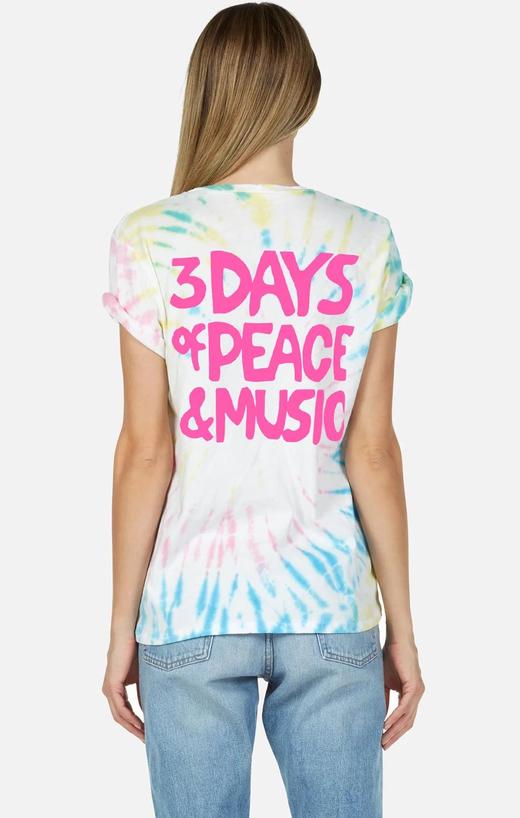 Lauren Moshi Wolf Woodstock Peace Tee T-Shirt by Lauren Moshi as seen on celebrities