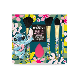 Shop Disney Lilo & Stitch Cosmetic Brush Set - Premium Makeup Brushes from Mad Beauty Online now at Spoiled Brat 