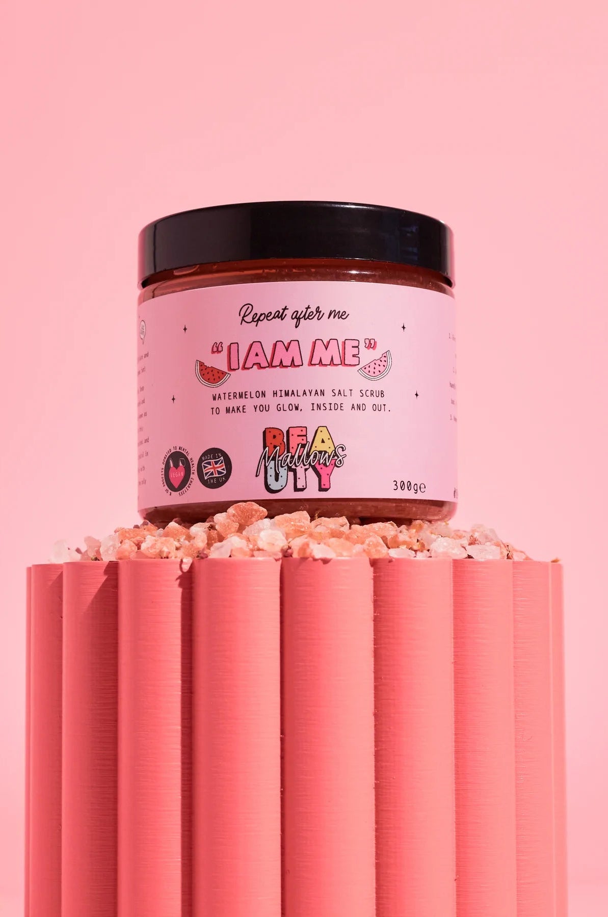 Mallows Beauty Watermelon Pink Himalayan Body Scrub Beauty Kit by Mallows Beauty as seen on celebrities