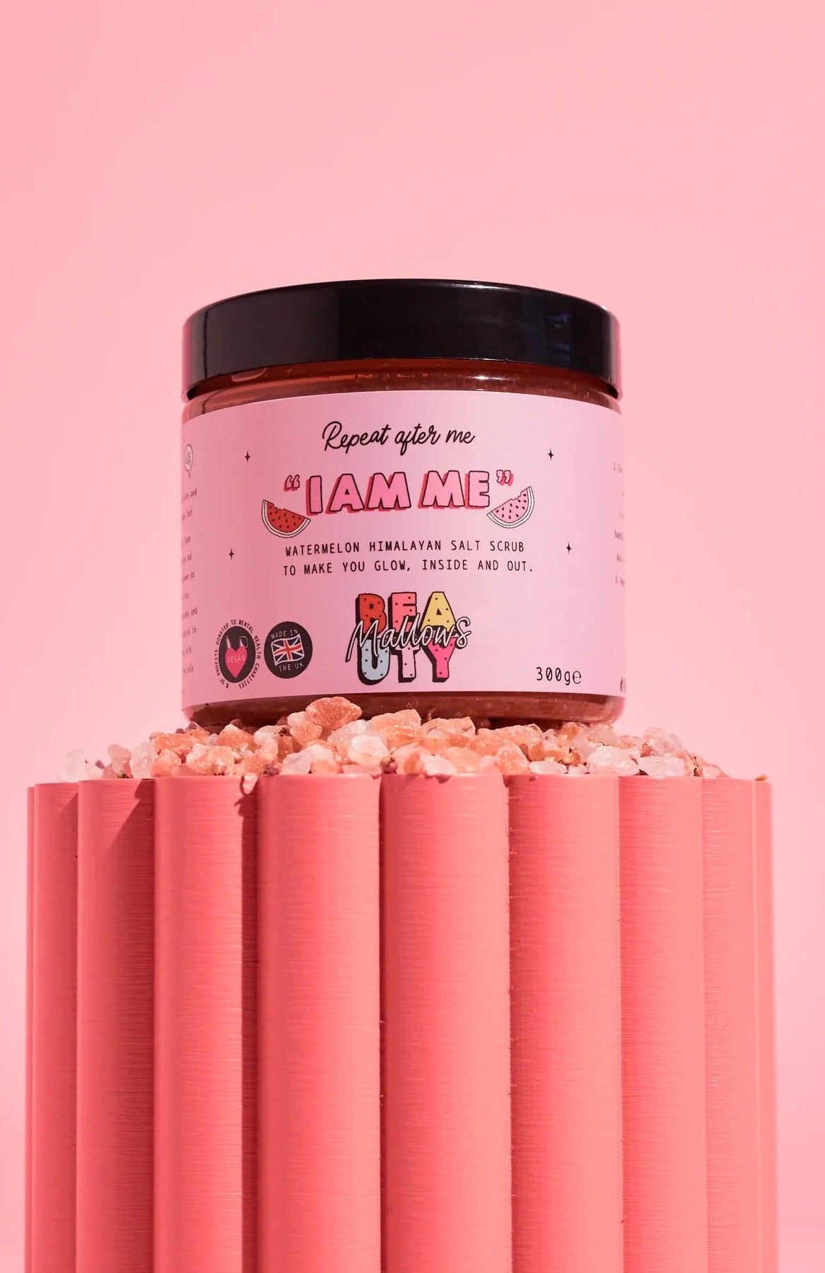 Mallows Beauty Watermelon Pink Himalayan Body Scrub Beauty Kit by Mallows Beauty as seen on celebrities