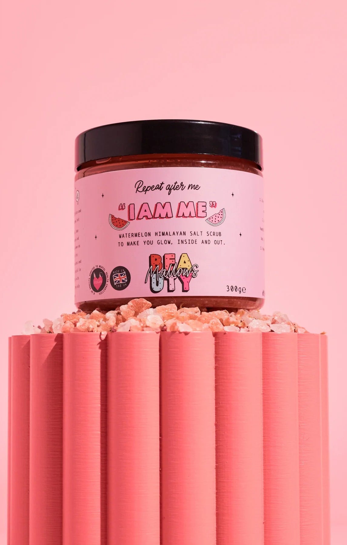 Mallows Beauty Watermelon Pink Himalayan Body Scrub Beauty Kit by Mallows Beauty as seen on celebrities
