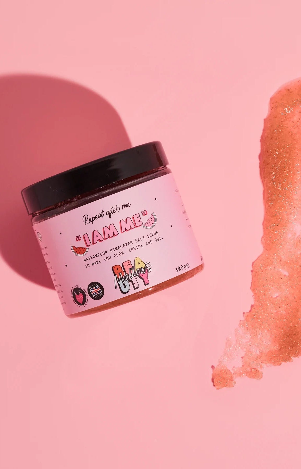 Mallows Beauty Watermelon Pink Himalayan Body Scrub Beauty Kit by Mallows Beauty as seen on celebrities