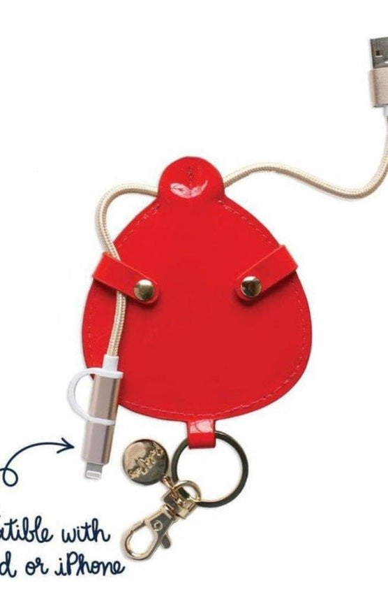 Packed Party Buzz Buzz Charging Cord Keyring Portable Charger by Packed Party as seen on celebrities