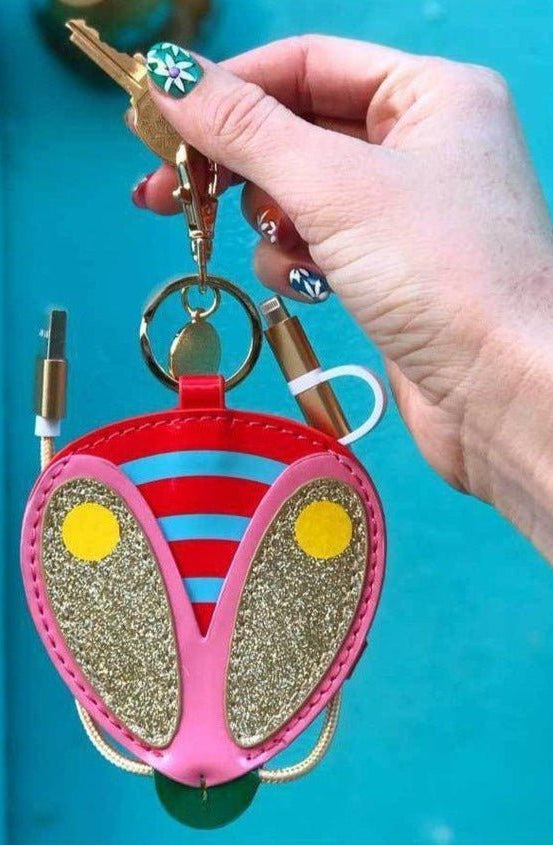 Packed Party Buzz Buzz Charging Cord Keyring Portable Charger by Packed Party as seen on celebrities