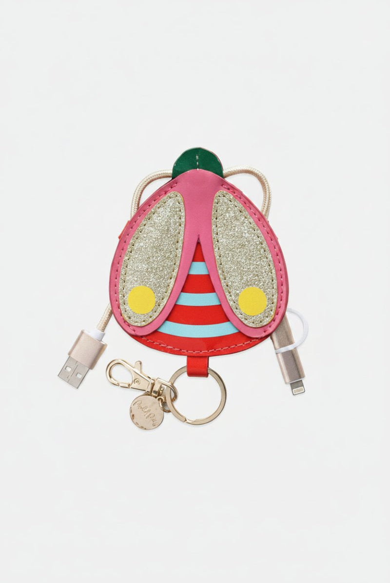 Shop Packed Party Packed Party Buzz Buzz Charging Cord Keyring Portable Charger for women – premium loungewear and festival fashion at Spoiled Brat