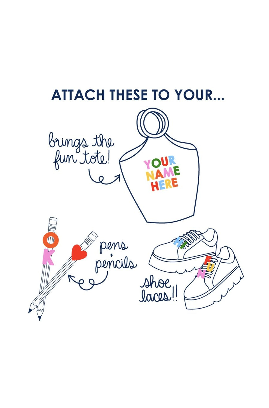 Packed Party Spell it Out Letter Attachments Charm by Packed Party as seen on celebrities