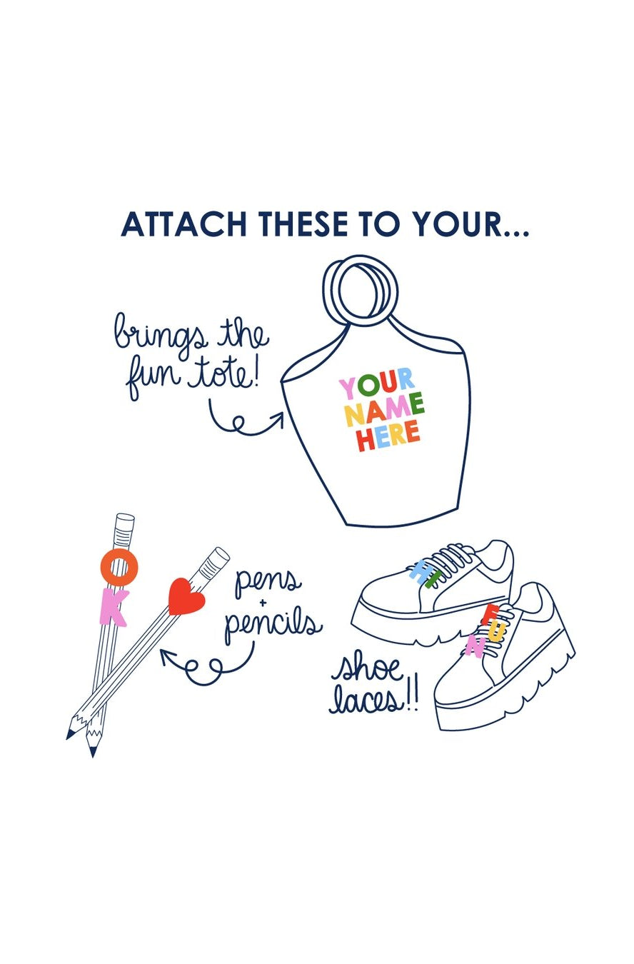 Packed Party Spell it Out Letter Attachments Charm by Packed Party as seen on celebrities