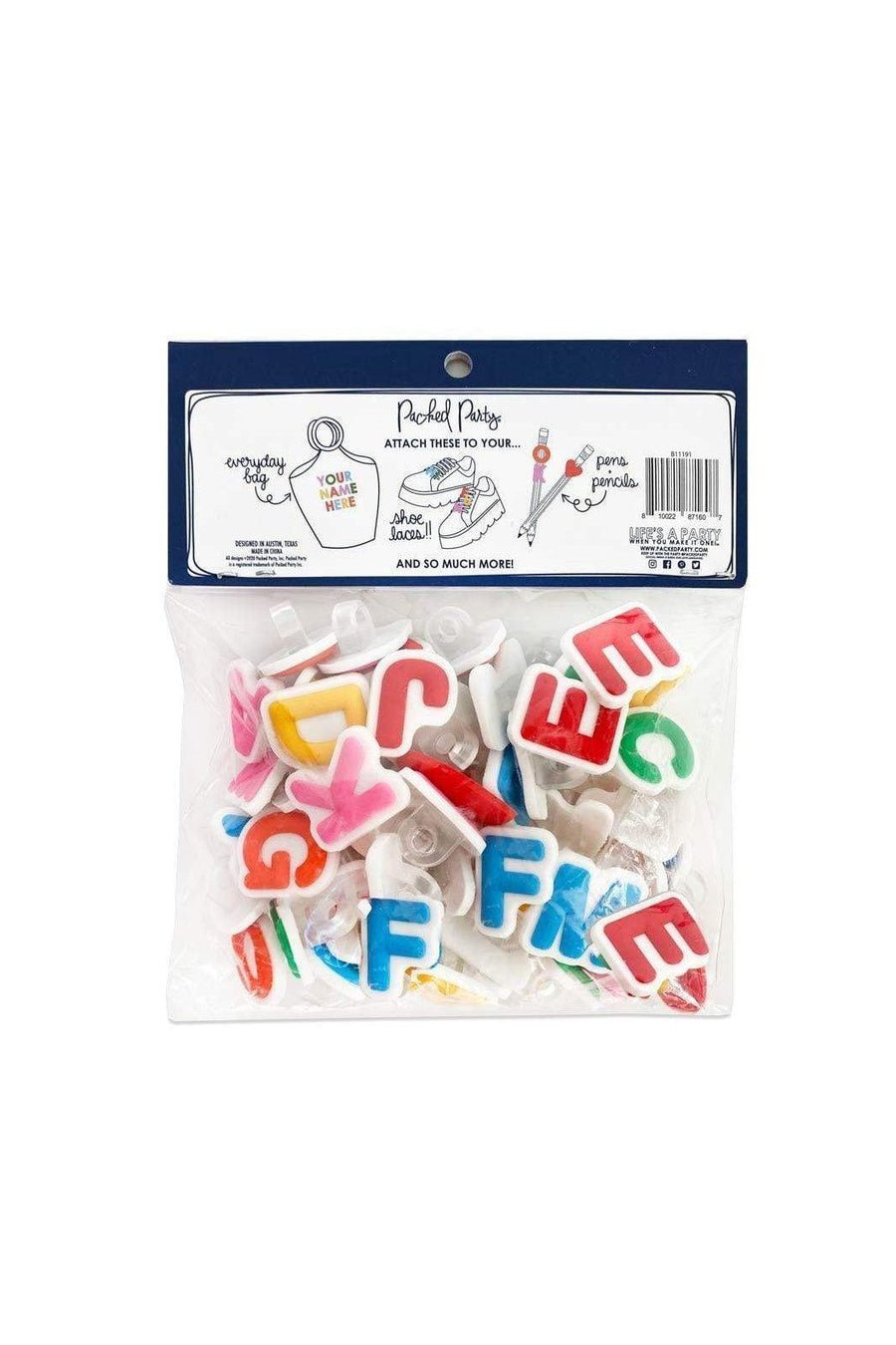 Packed Party Spell it Out Letter Attachments by Packed Party – Charm – White | Spoiled Brat UK