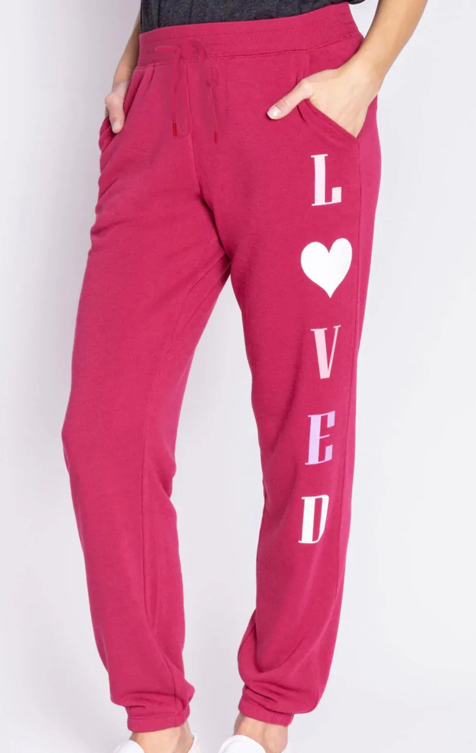 Shop PJ Salvage PJ Salvage Feeling Loved Sweatpants Jogger Bottoms for women – premium loungewear and festival fashion at Spoiled Brat