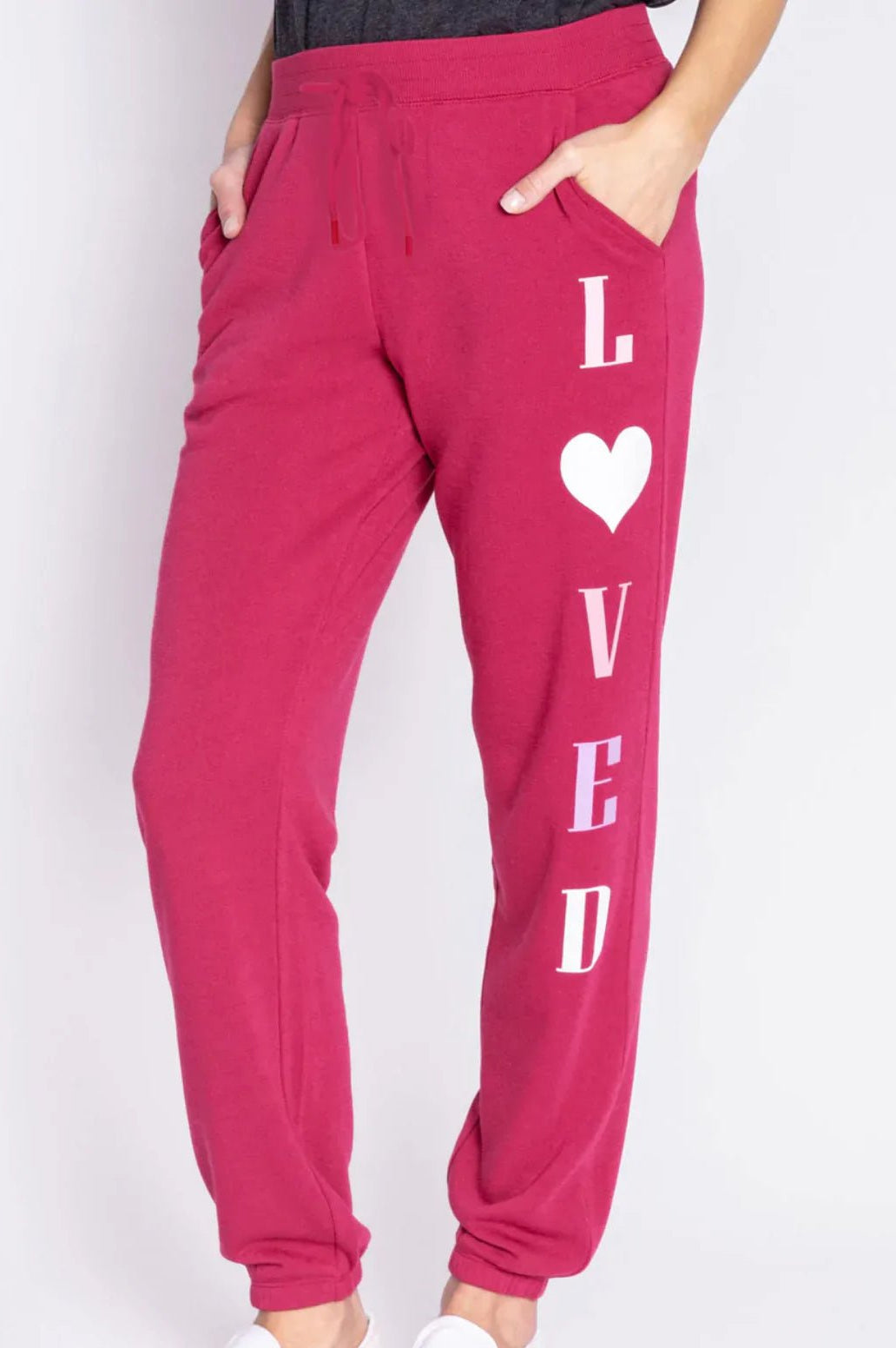 PJ Salvage Feeling Loved Sweatpants Jogger Bottoms by PJ Salvage as seen on celebrities