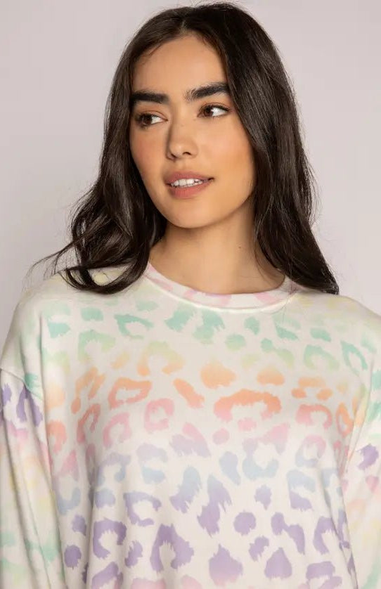 PJ Salvage Gradient Good Vibes Sweatshirt Sweater by PJ Salvage as seen on celebrities