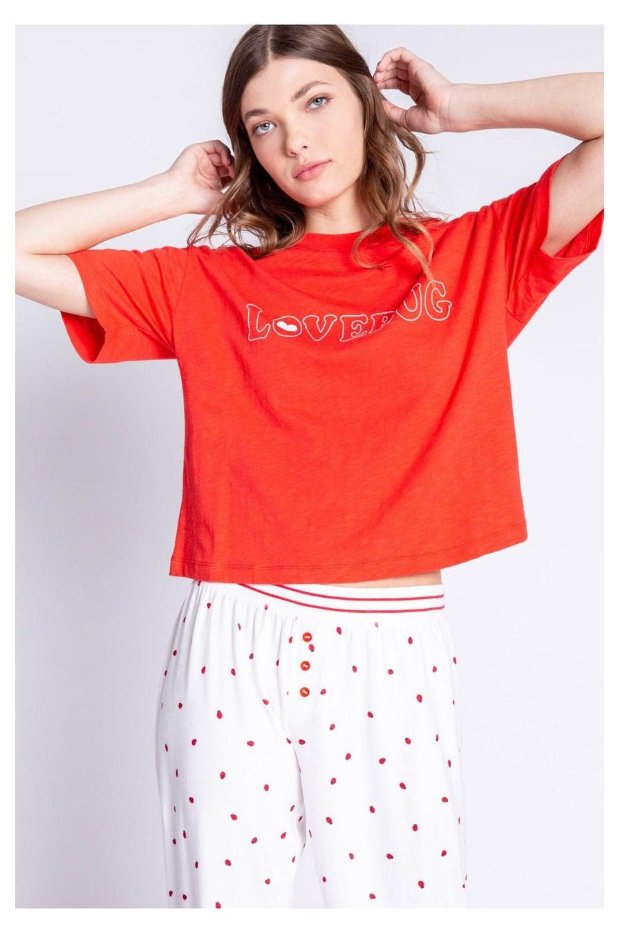 PJ Salvage Lovebug Red Cotton T-Shirt Pyjamas by PJ Salvage as seen on celebrities