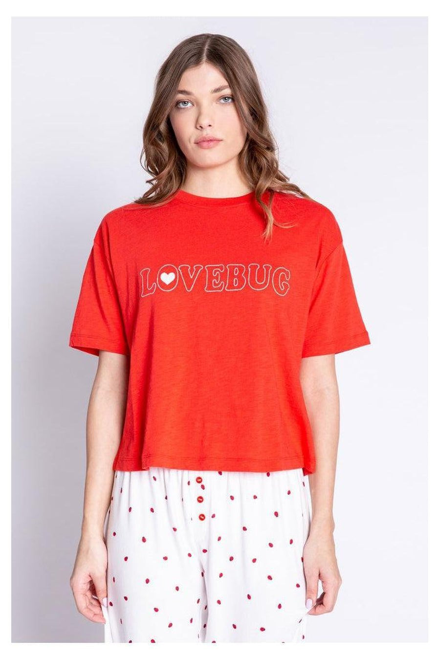 PJ Salvage Lovebug Red Cotton T-Shirt Pyjamas by PJ Salvage as seen on celebrities