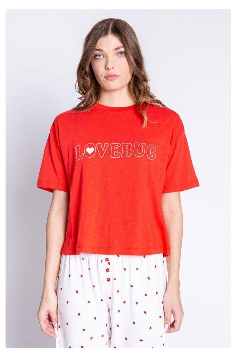PJ Salvage Lovebug Red Cotton T-Shirt Pyjamas by PJ Salvage as seen on celebrities