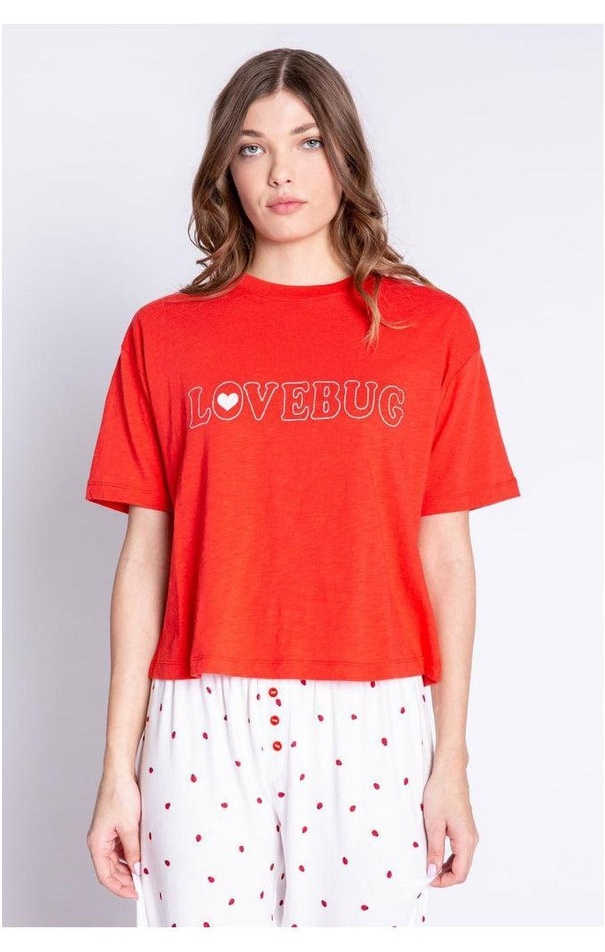 PJ Salvage Lovebug Red Cotton T-Shirt Pyjamas by PJ Salvage as seen on celebrities