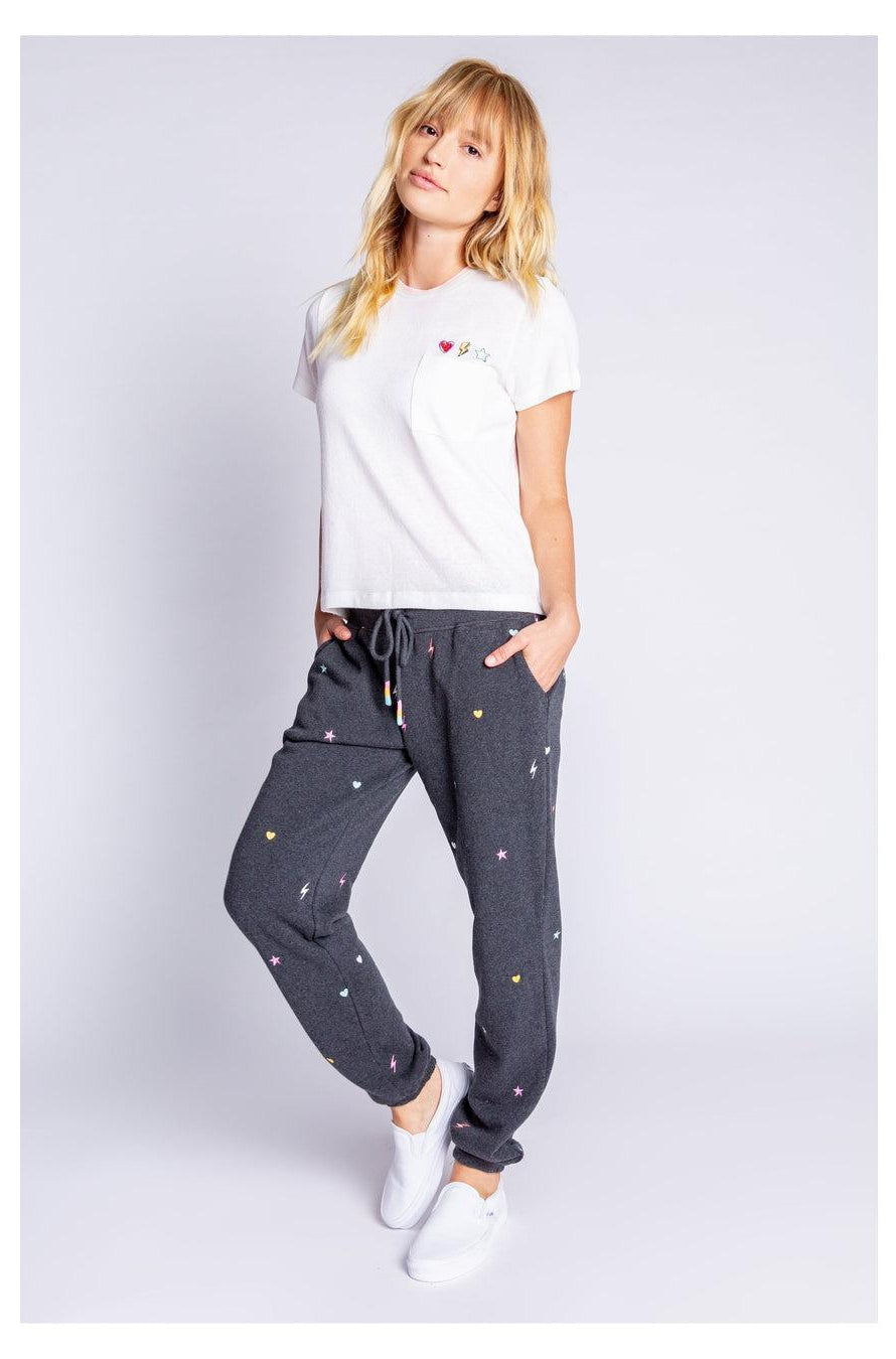 PJ Salvage One Love Embroidered T-Shirt T-Shirt by PJ Salvage as seen on celebrities