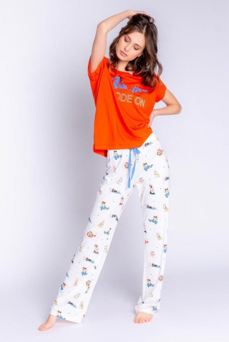 Shop PJ Salvage PJ Salvage Playful Prints Vacation Mode PJ Pants Pyjamas for women – premium loungewear and festival fashion at Spoiled Brat