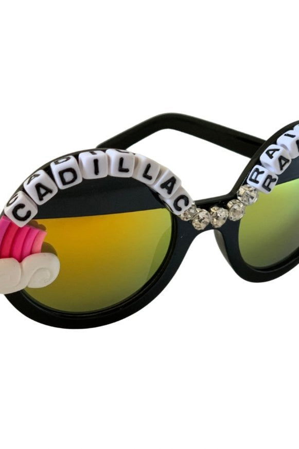 Rad & Refined Cadillac & Rainbows Statement Sunglasses Sunglasses by Rad and Refined as seen on celebrities
