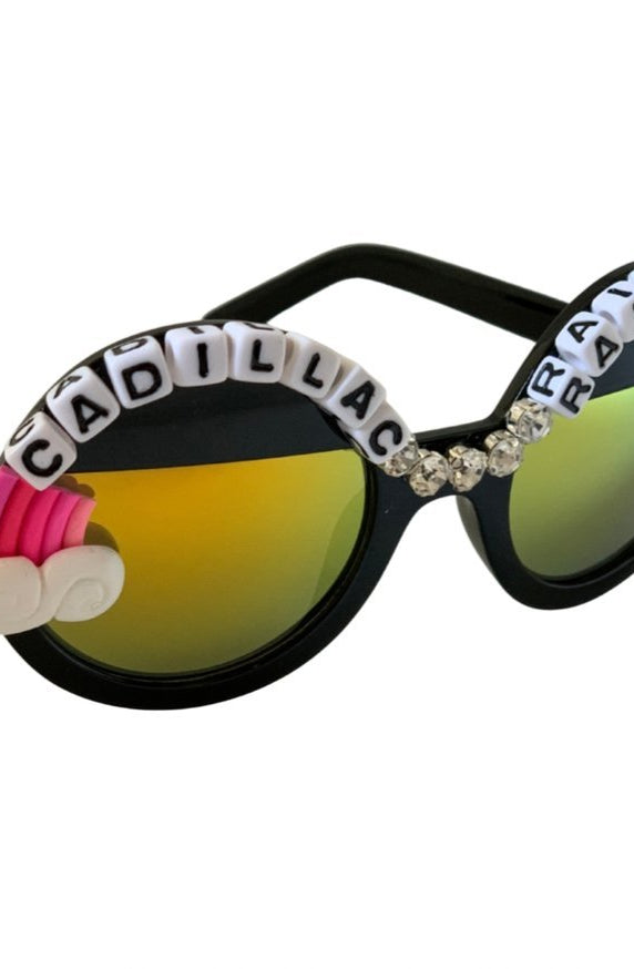 Rad & Refined Cadillac & Rainbows Statement Sunglasses Sunglasses by Rad and Refined as seen on celebrities