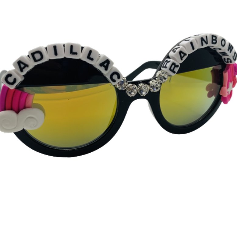 Rad & Refined Cadillac & Rainbows Statement Sunglasses by Rad and Refined – Sunglasses – Black | Spoiled Brat UK