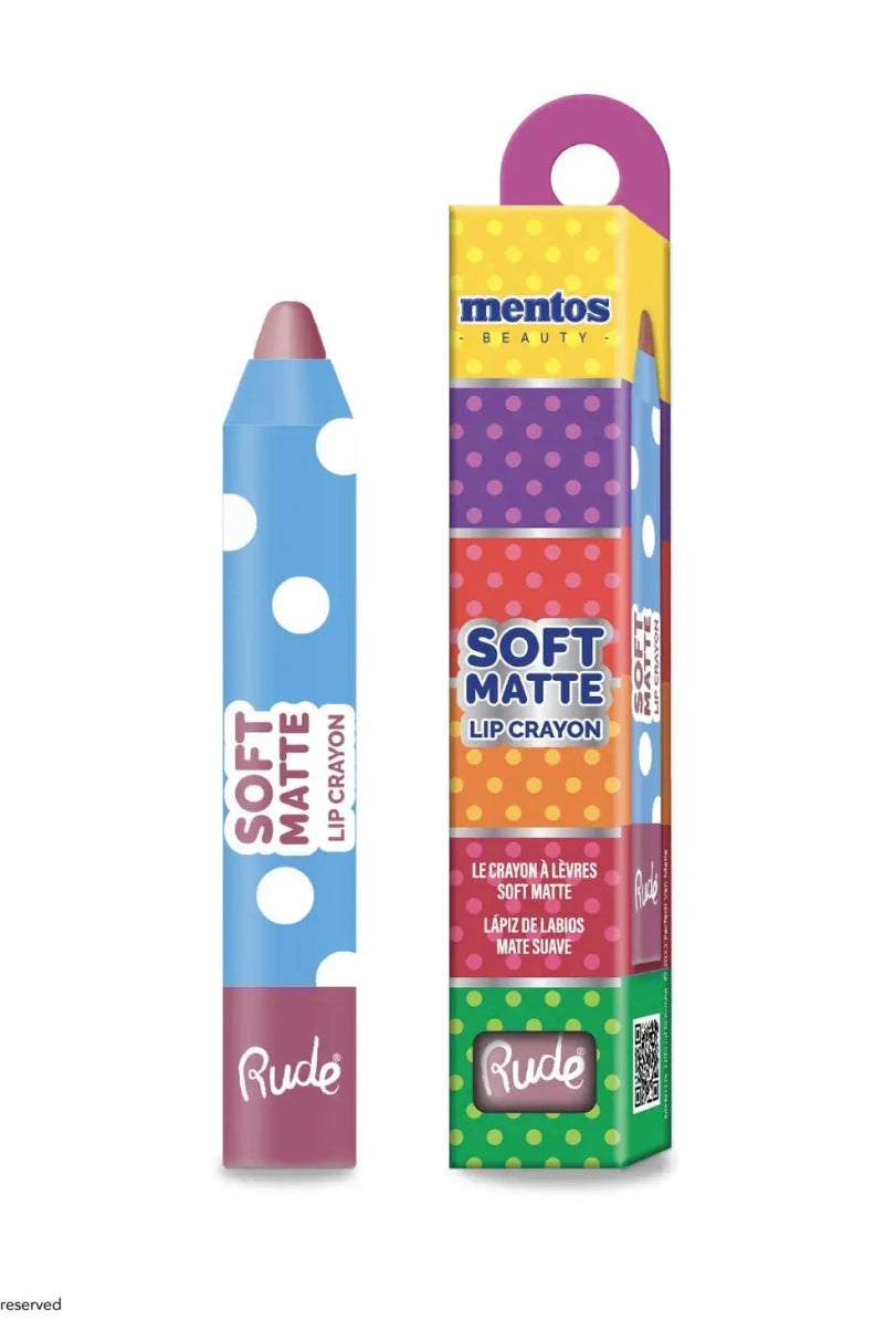 Shop Rude Cosmetics Rude Cosmetics Mentos Soft Matte Lip Crayon Lip Gloss for women – premium loungewear and festival fashion at Spoiled Brat