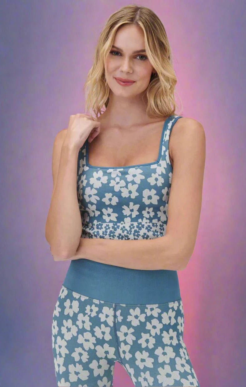 Shop Spiritual Gangster Spiritual Gangster Amara Jacquard Longline Sports Bra as seen on Whitney Port Cropped Top for women – premium loungewear and festival fashion at Spoiled Brat