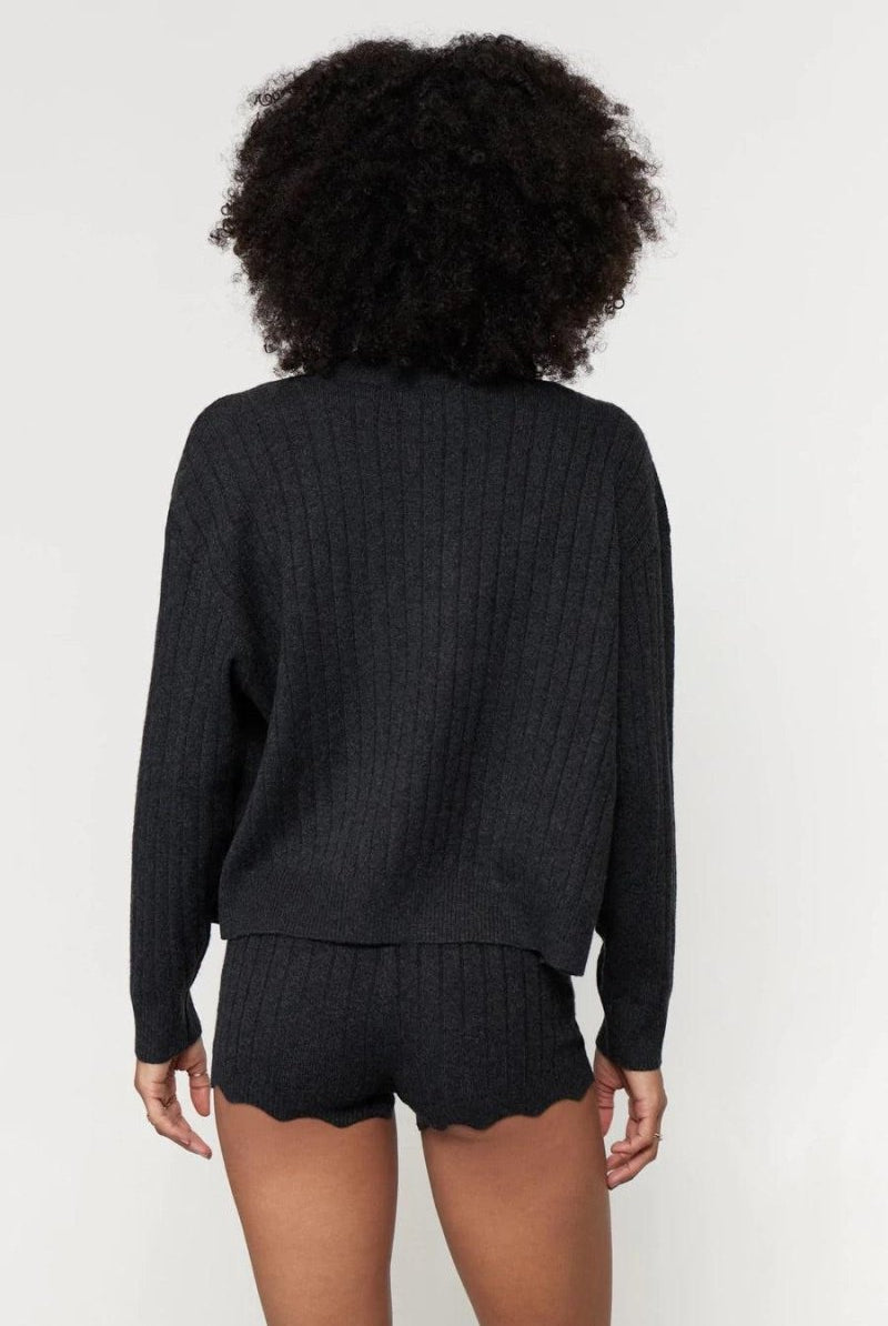 Shop Spiritual Gangster Spiritual Gangster Hudson Pointelle Cardigan Cardigan for women – premium loungewear and festival fashion at Spoiled Brat