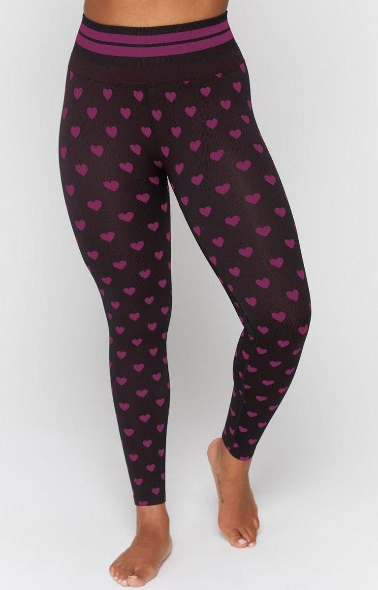 Spiritual Gangster Rosaline Love Sculpt Jacquard Seamless Leggings Leggings by Spiritual Gangster as seen on celebrities