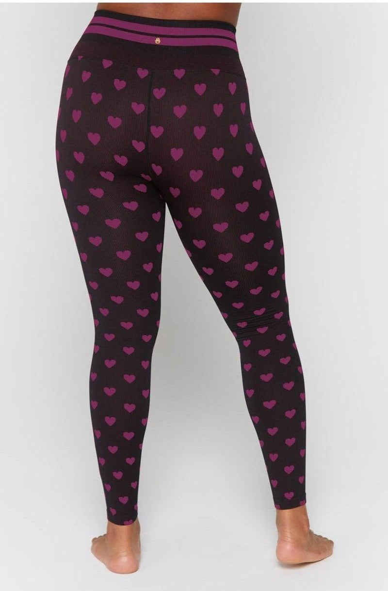 Spiritual Gangster Rosaline Love Sculpt Jacquard Seamless Leggings Leggings by Spiritual Gangster as seen on celebrities
