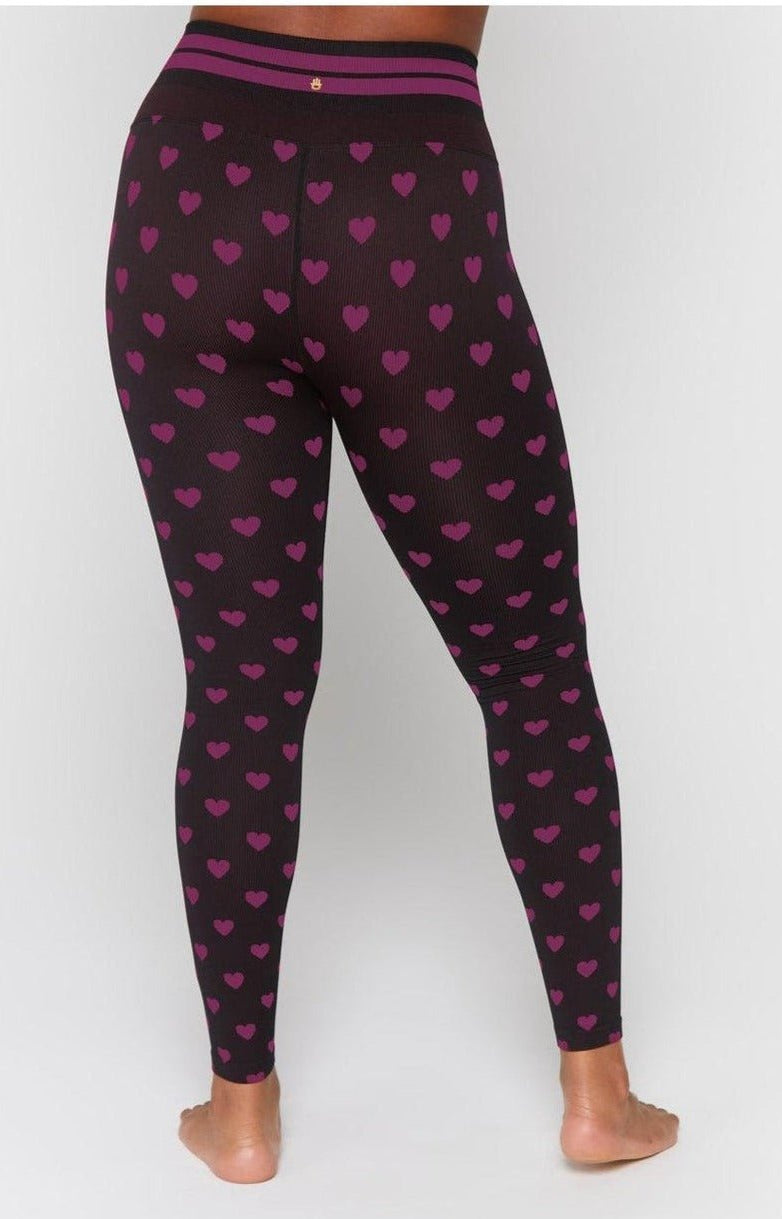 Spiritual Gangster Rosaline Love Sculpt Jacquard Seamless Leggings Leggings by Spiritual Gangster as seen on celebrities