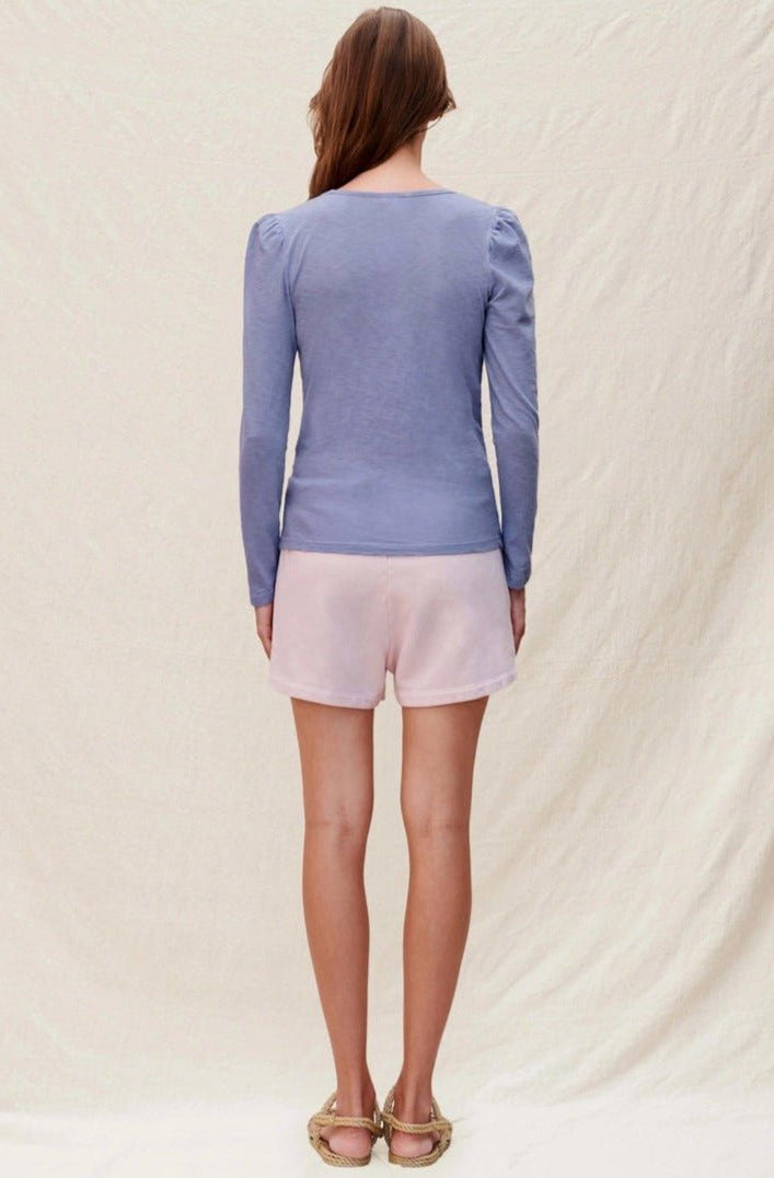 Sundry Clothing Square Neck Long Sleeve Top | T-Shirt by Sundry | Shop Premium Boutique Fashion at Spoiled Brat | Trendy Y2K style. A Fashion Nerd, Anna Friel, bardot top | Image 4