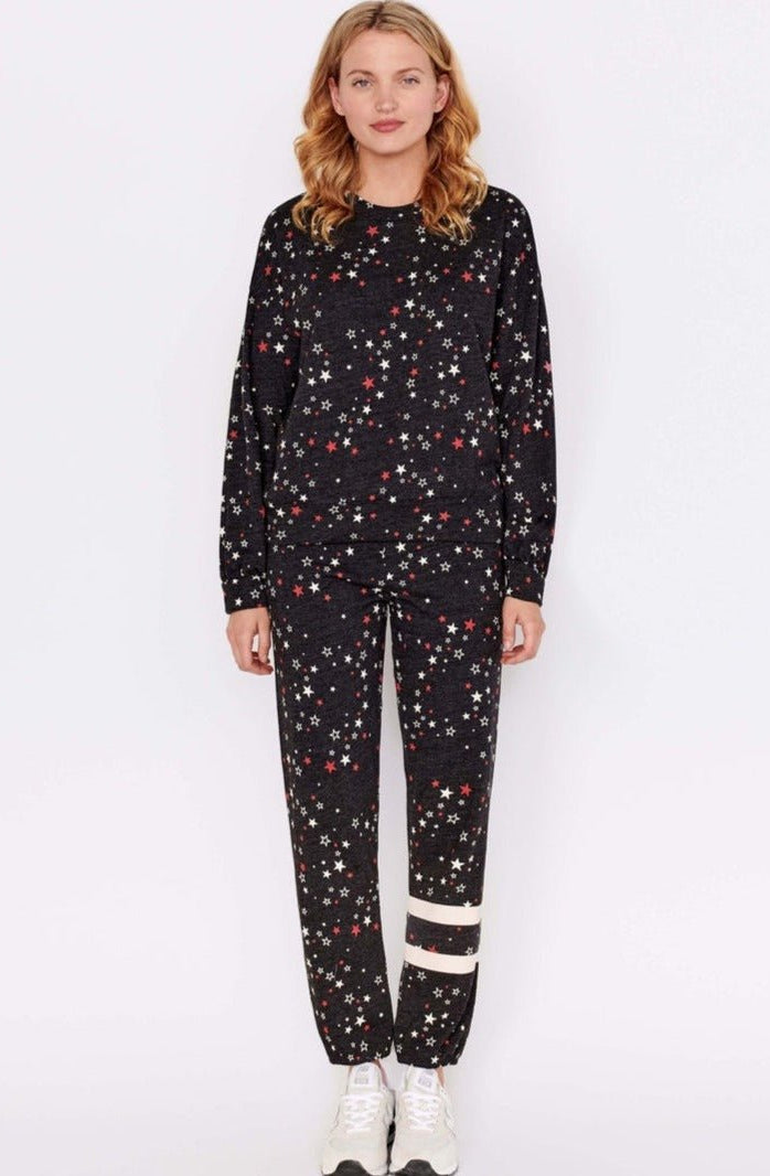 Sundry Clothing Stars Relaxed Sweatshirt Jumper by Sundry as seen on celebrities