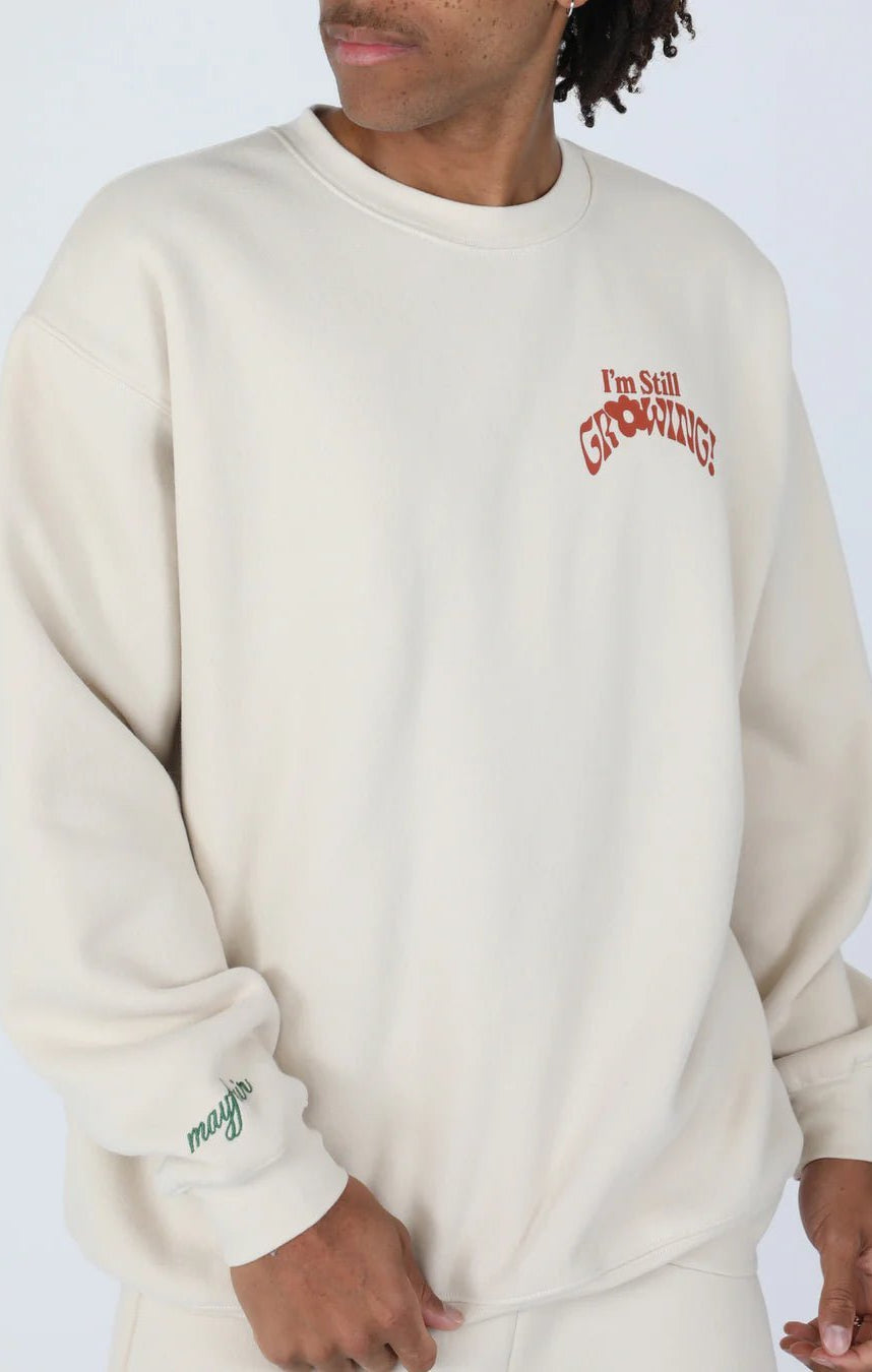 Mayfair Growth Takes Time Crewneck Sweater as seen on Courtney Green - Spoiled Brat
