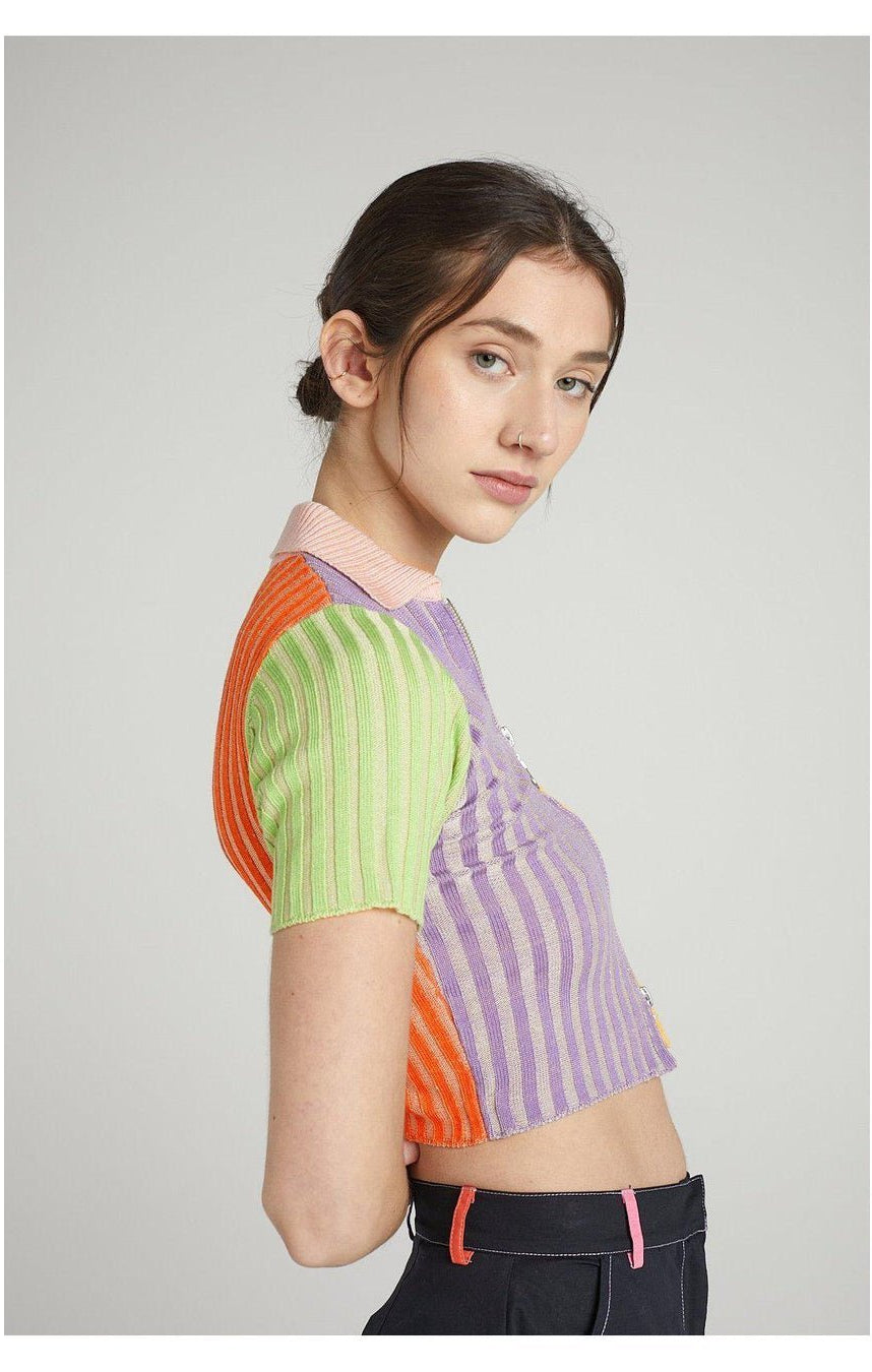 The Ragged Priest Shine Knit Top as seen on Chloe Meadows | Knit Jumper by The Ragged Priest | Shop Premium Boutique Fashion at Spoiled Brat | Trendy Y2K style. 2000, 90s, 90s fashion | Image 3