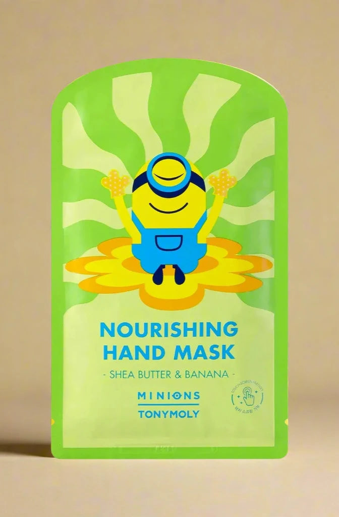 TonyMoly x Minions Nourishing Banana Hand Mask Beauty Product by Tony Moly as seen on celebrities
