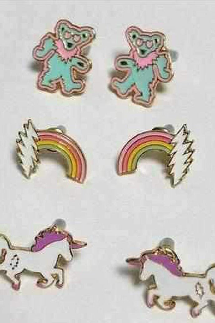 Trixy Starr x Grateful Dead Earring Set Earrings by Trixy Starr as seen on celebrities