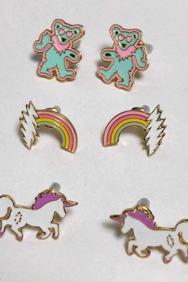 Trixy Starr x Grateful Dead Earring Set Earrings by Trixy Starr as seen on celebrities