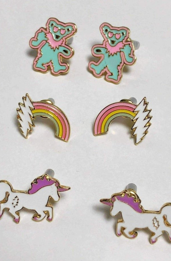 Trixy Starr x Grateful Dead Earring Set Earrings by Trixy Starr as seen on celebrities