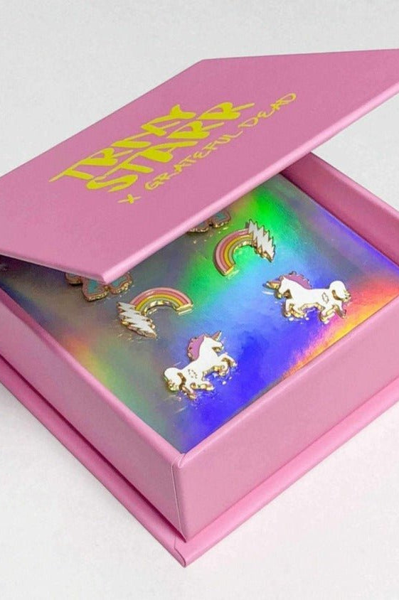 Trixy Starr x Grateful Dead Earring Set Earrings by Trixy Starr as seen on celebrities