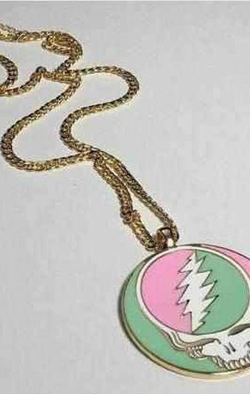 Trixy Starr x Grateful Dead Pastel Stealie Necklace Necklace by Trixy Starr as seen on celebrities