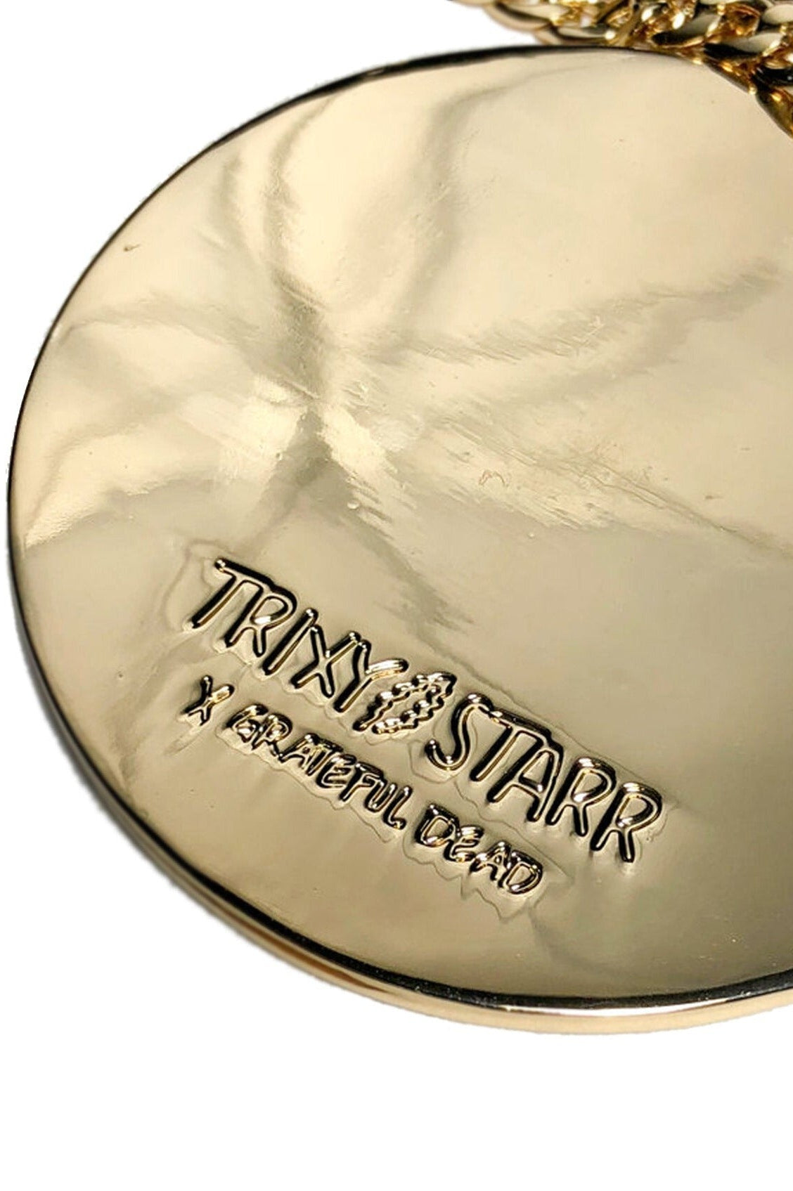 Trixy Starr x Grateful Dead Pastel Stealie Necklace Necklace by Trixy Starr as seen on celebrities