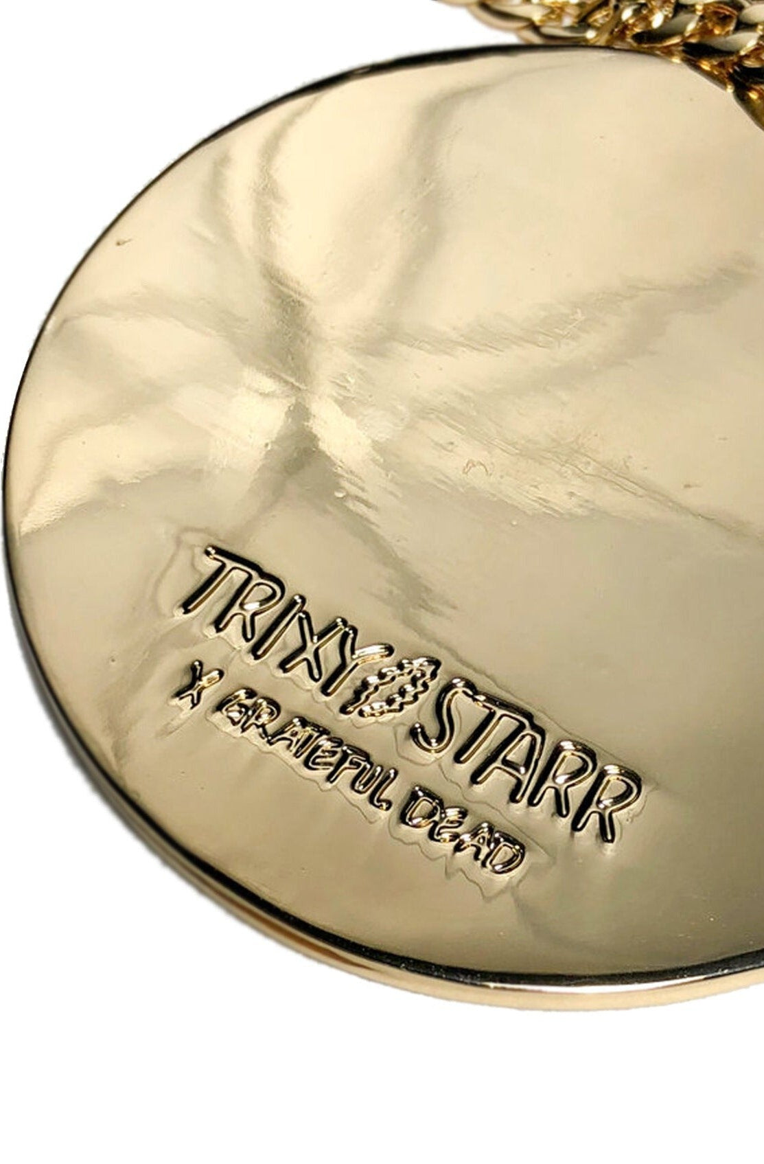 Trixy Starr x Grateful Dead Pastel Stealie Necklace Necklace by Trixy Starr as seen on celebrities