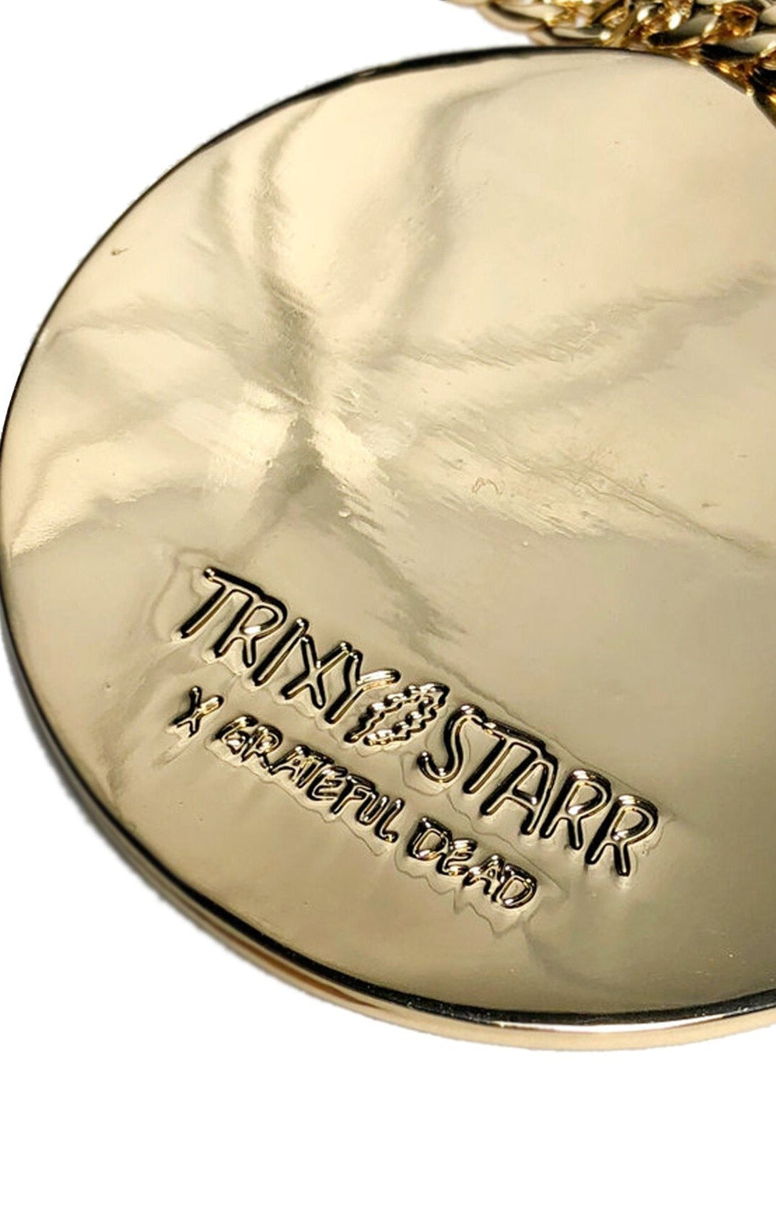 Trixy Starr x Grateful Dead Pastel Stealie Necklace Necklace by Trixy Starr as seen on celebrities