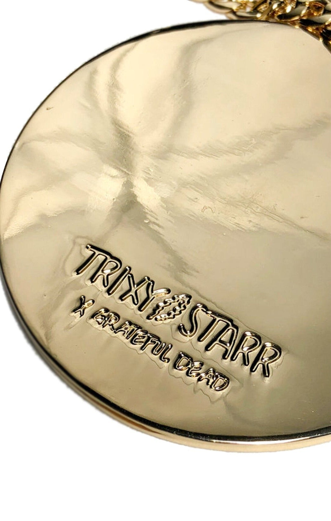 Trixy Starr x Grateful Dead Pastel Stealie Necklace Necklace by Trixy Starr as seen on celebrities