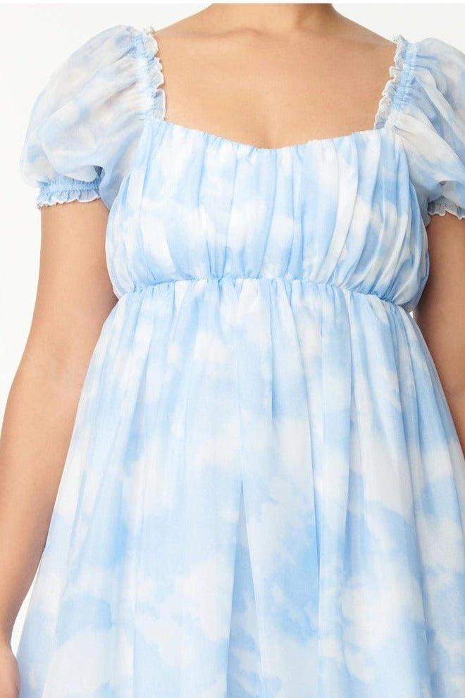 Unique Vintage Cloud Print Belle Babydoll Dress Dress by Unique Vintage as seen on celebrities
